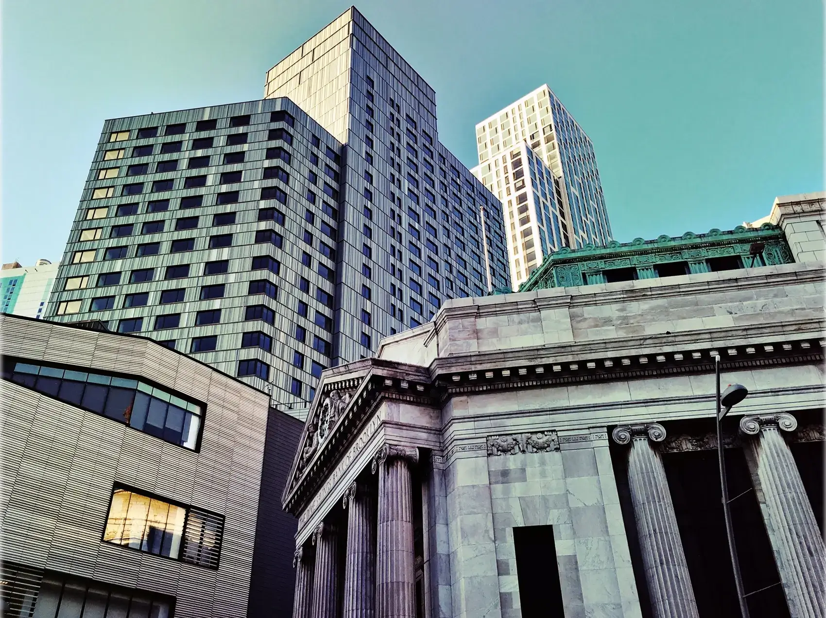Charlotte skyline with corporate buildings and financial district, executive car service in Charlotte NC