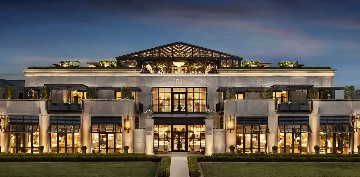 Upscale South Park Charlotte restaurant exterior for luxury dining with VOY Black Car service