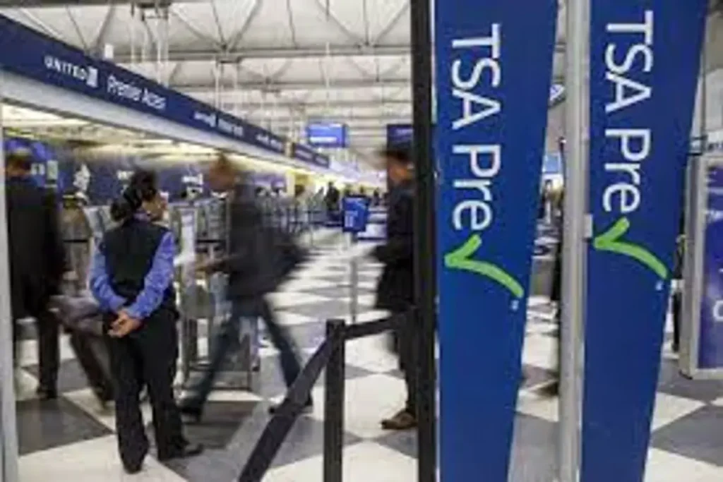 TSA PreCheck security checkpoint at Charlotte Douglas International Airport CLT