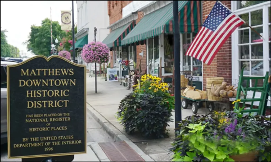 Matthews black car service in Charlotte NC – downtown historic district