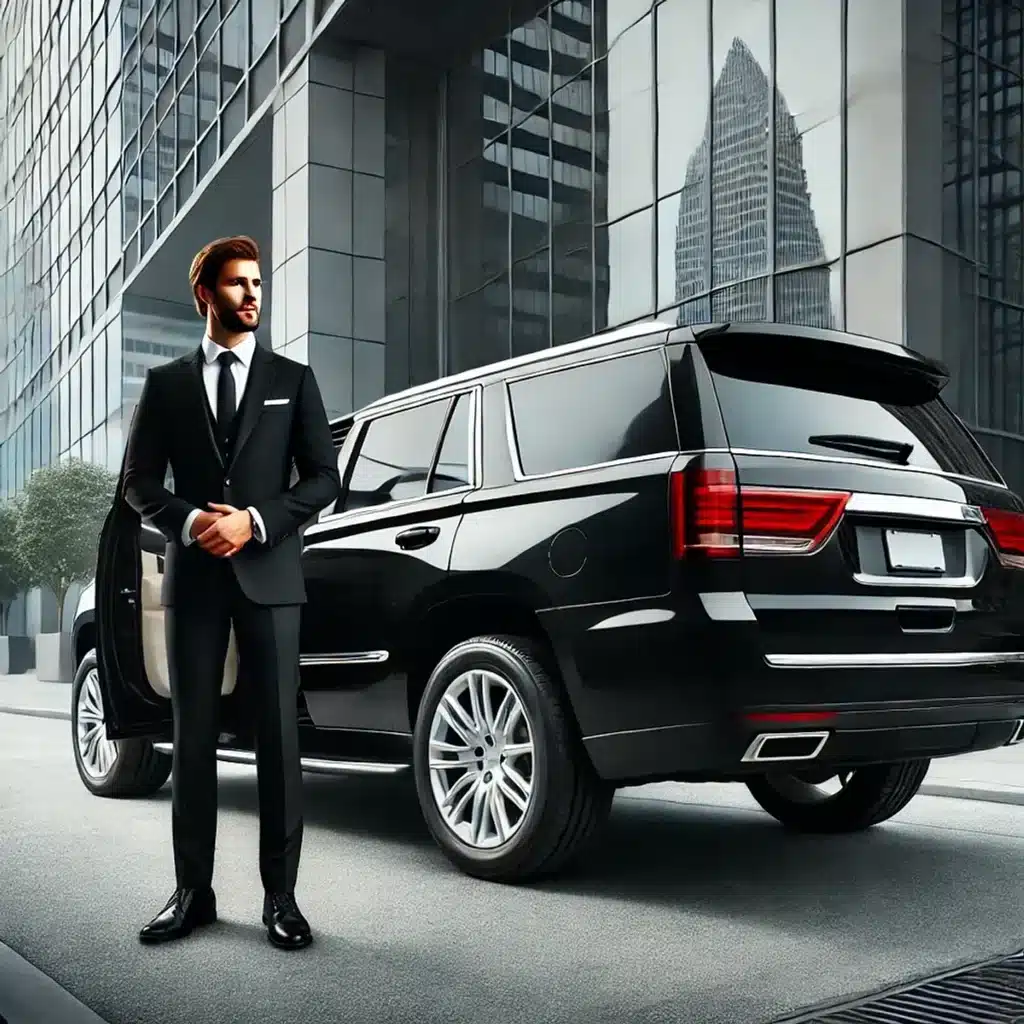 CLT airport transportation in Charlotte NC – luxury black car for airport transfer service